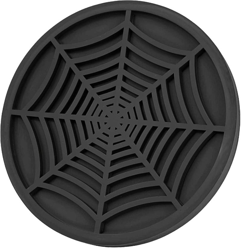 DBlosp 4 Pack Car Cup Holder Coasters, Cute and Creativity Cup Holder Insert Coaster Car Interior Accessories-2.75 inch Silicone Anti Slip Spider Web Car Coaster-Universal - Image 4